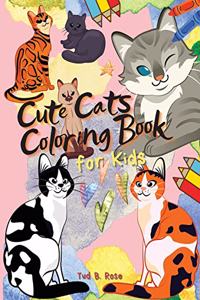 Cute Cats Coloring Book for Kids