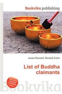 List of Buddha Claimants