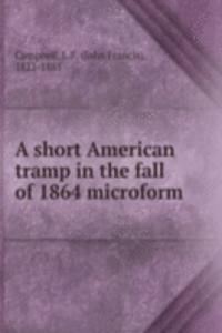 A SHORT AMERICAN TRAMP IN THE FALL OF 1