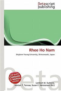 Rhee Ho Nam