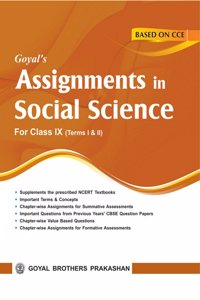 Goyals Assignments in Social Science for Class IX for Term I & II