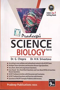 Pradeep's Science Part -3 Biology for CBSE Class 9 - Examination 2023-2024