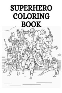 Superhero Characters (Marvel) Coloring Book For Kids, Teenagers and Adults