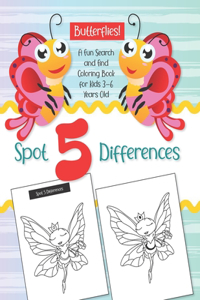 Spot 5 Differences - Butterflies!