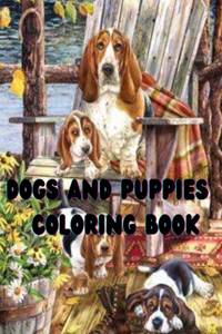 Dogs and Puppies Coloring Book