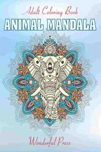 ANIMAL MANDALA Adult Coloring Book
