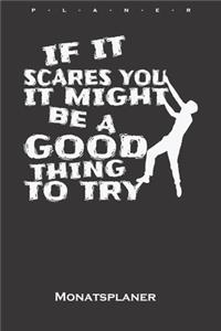 If it scares you, it might be a good thing to try Monatsplaner