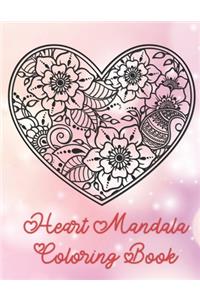 Heart Mandala Coloring Book