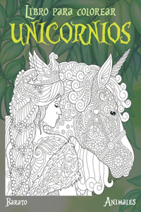 Libro para colorear - Barato - Animales - Unicornios