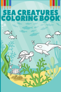 Sea Creatures Coloring Book