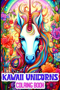 Kawaii Unicorns Coloring Book