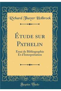 ï¿½tude Sur Pathelin: Essai de Bibliographie Et d'Interprï¿½tation (Classic Reprint)