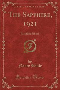 The Sapphire, 1921