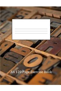 A4 120 Page Exercise Book