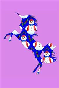 Blue Snowman Unicorn