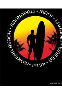 Maui Surf Fan Notebook