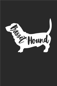 Basset Hound Journal - Basset Hound Notebook 'Word Cloud' - Gift for Basset Hound Lovers