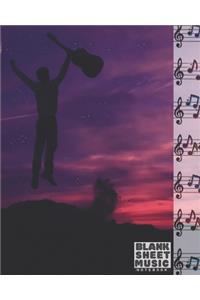 Blank Sheet Music Notebook - 100 Pages Of Blank Manuscript Paper - 8x10