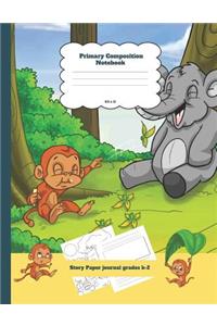 Primary Composition Notebook Story Paper Journal Grades K-2