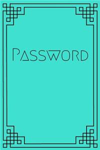 Turquoise Password Journal