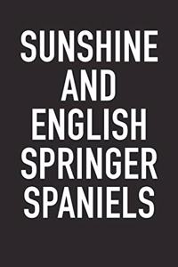 Sunshine and English Springer Spaniels