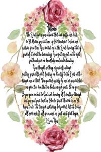Mama I Love You - Roses Journal