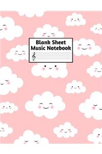 Blank Sheet Music Notebook