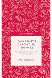 John Benet's Chronicle, 1399-1462: An English Translation with New Introduction