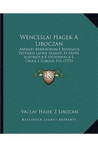 Wenceslai Hagek A Liboczan