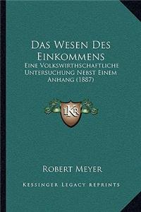 Das Wesen Des Einkommens