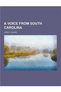 A Voice from South Carolina