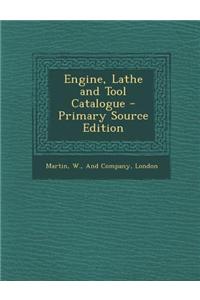 Engine, Lathe and Tool Catalogue