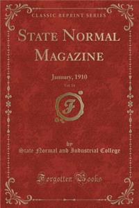 State Normal Magazine, Vol. 14