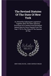 The Revised Statutes of the State of New York