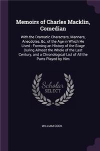 Memoirs of Charles Macklin, Comedian