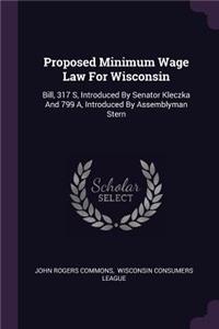 Proposed Minimum Wage Law For Wisconsin