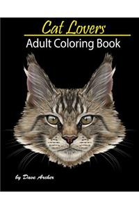 Cat Lovers: A Blue Dream Coloring Book for Adult Relaxation