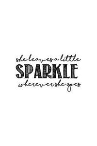 She leaves a little sparkle, Notebook, Diary, Small Journal Series, 64P, 5