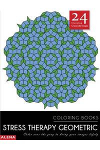 Stress Therapy Geometric Coloring Books