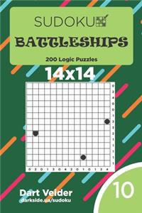 Sudoku Battleships - 200 Logic Puzzles 14x14 (Volume 10)