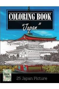 Japan Beautiful Landscape and Architechture Greyscale Photo Adult Coloring Book, Mind Relaxation Stress Relief