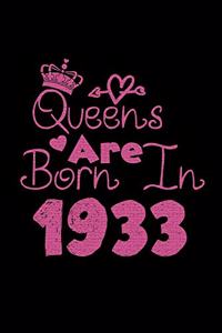 Queens Are Born In 1933 Notebook