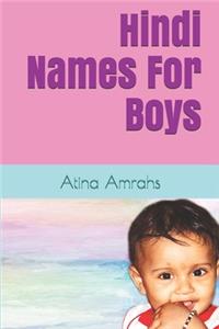 Hindi Names For Boys