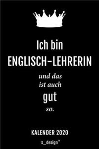 Kalender 2020 für Englisch-Lehrer / Englisch-Lehrerin