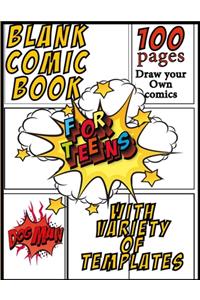 blank comic book for teens with Variety of Templates Draw your Own comics, dogman