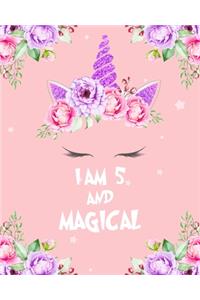 unicorn journal i am 5 and magical