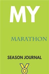 My marathon Season Journal