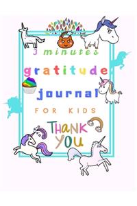 3 Minutes Gratitude Journal for Kids. Thank You.