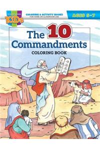 Kid/Fam Ministry Color and ACT Bks - General - The Ten Commandments (5-7)