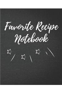 Favorite Recipe Notebook